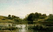 Charles-Francois Daubigny Landscape at Gylieu (mk09) oil painting on canvas